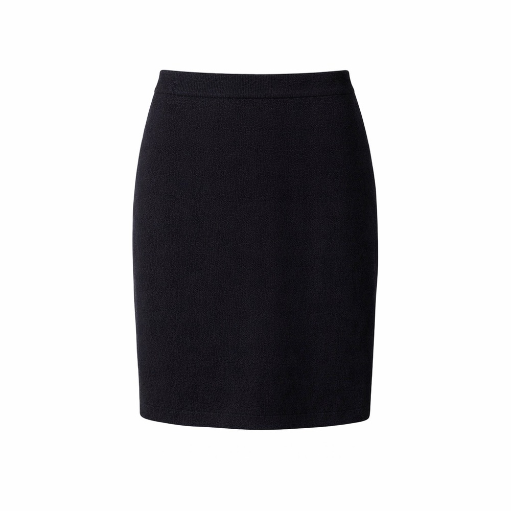 St. John Collection Wool Knit Pencil Skirt •‎ Black • Size 4